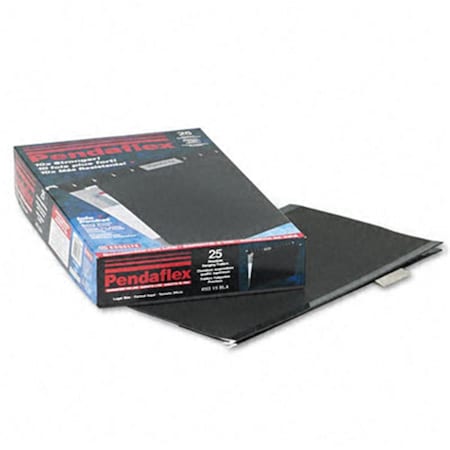Pendaflex Reinforced Hanging File Folders- Kraft- Legal- Black- 25/Box PE31823